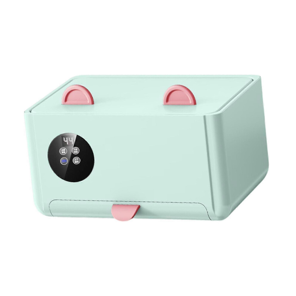 (, One Size) Wipe Warmers Portable Holder Wet Tissue Storage Case Wet Tissue Heater Green/White Kikidex