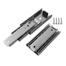 (Length 6 inch, One size) Cabinet Drawer Slides Replacement Rails Tracks for Furniture Dresser Bedroom Length 4 inch White