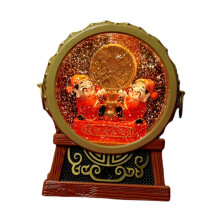 (As show, One size) Music Box Rotating New Year Table Decoration for Bedroom Living Room