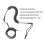 (Blue, One size) Coiled Surfboard Leash Lightweight Paddle Leash Shortboard Kayak Black 5