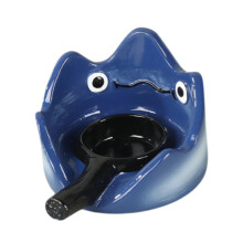 (Blue, One size) Tealight Candleholder Decorative Livingroom Home Christmas Resin Candlestick Red