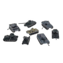 (As show, One size) 1pc 1:144 Model Toy 4D Sand Table Plastic Tiger Tanks World War II Germany Tank Zekai