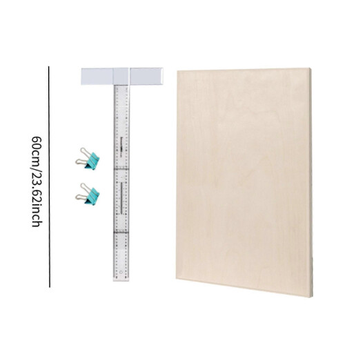 (without Handle, One size) A2 Drawing Board Multifunctional with Ruler for Artist Professionals Drafter without Handle 1