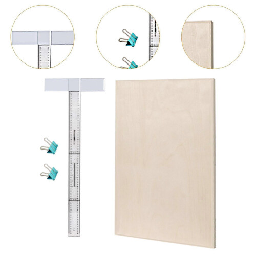 (without Handle, One size) A2 Drawing Board Multifunctional with Ruler for Artist Professionals Drafter without Handle 2