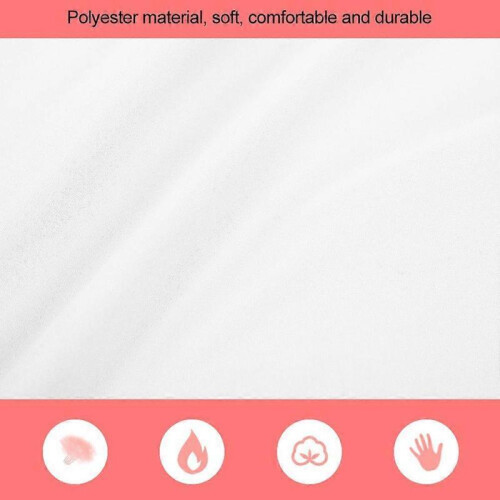 Solid Color Bed Sheet with Pillowcases Bedding Set for Home Hotel(200*230cm, White) 2