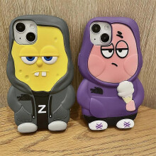 (iPhone11, Spongebob Squarepants) The Apple Doll Applies To The Iphone 15/14promax Phone Case Xs/Xr Cartoon Spongebob Pie Star