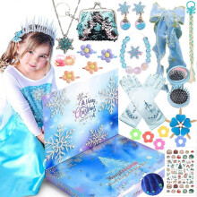 (21, One size) Countdown Christmas Blind Box Girls Jewelry Ice Unicorn Surprise Christmas Set