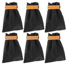 6pcs Winter Faucet Cover Freeze Protection Thickened Cotton Outdoor Spigot Cover Socks with Reflective Strips for Home 14 X 19cm/5.5 X 7.4inch