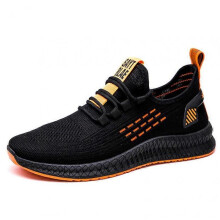 (41, Orange) Mens Casual Slip-On Shoes