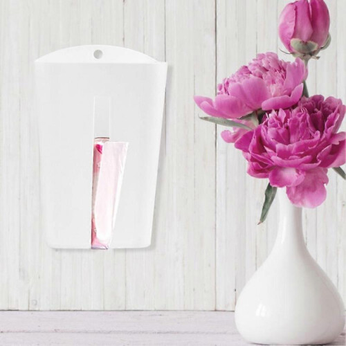 Wall Mounted Garbage Trash Bag Storage Holder Tissue Dispenser Container Organizer Kitchen Decor(White ) 2