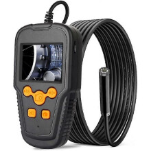 Industrial Endoscope Camera 2.4 Inch IPS 1080P HD 2 Megapixels IP68 Waterproof 2600mAh Battery Endoscope for Car Car Drain Sewer Inspection 2m