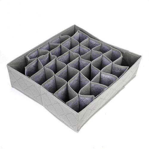30 Grids Folding Underwear Storage Box Divider Organizer Socks Container 1