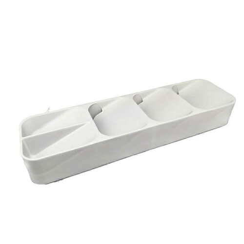 (style77, Grey) Kitchen Drawer Organizer Silverware Organizer for Kitchen Storage Tray Box for Cutlery Spoon Knife