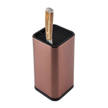 (style431, gold) Universal cutter holder bracket, stainless steel organizer with scissors slot, space saving countertop storage station