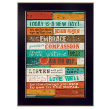 "A New Day" By Marla Rae, Printed Wall Art, Ready To Hang Framed Poster, Black Frame