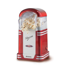Macchina per Popcorn Ariete 2954 - 1100W - Design Anni 50 - Rosso