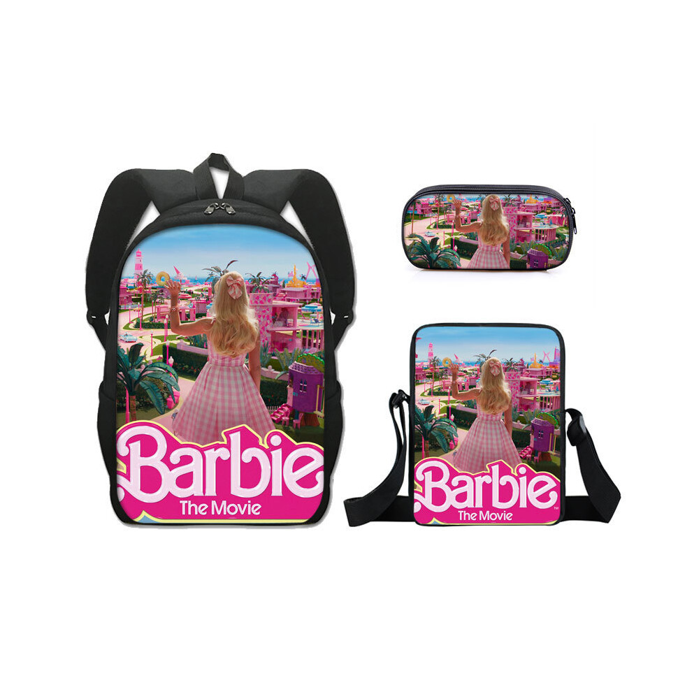 (19, 17-inch Backpack) Barbie Princess School Backpack Set with Pencil Case and Crossbody Bag-image-OPC-PHRC8FN-NEW