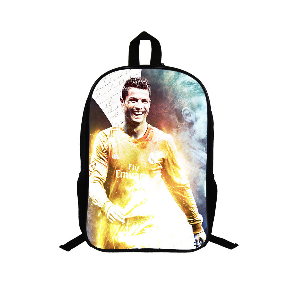 (38, 17-inch Backpack) Football CR7 Ronaldo Themed 17-inch School Backpack for Students and Children-image-OPC-PHRC9YF-NEW
