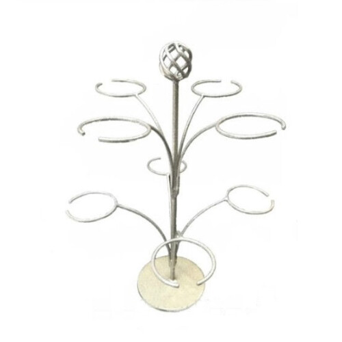 Cocktail Tree - Steel - L40.6 x W40.6 x H47 cm - Silver