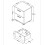 2 Drawer Bedside Cabinet - MDP - 35 x 30 x 47.5 cm - White 4