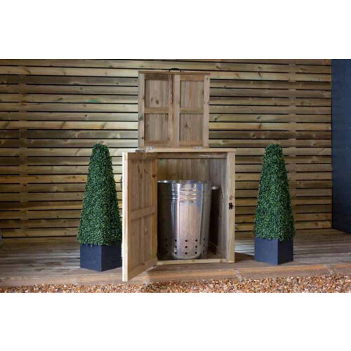 Paythorne Dustbin Store Single - Timber - L64 x W63 x H88 cm 1