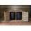 Paythorne Dustbin Store Double - Timber - L64 x W122.5 x H88 cm 2