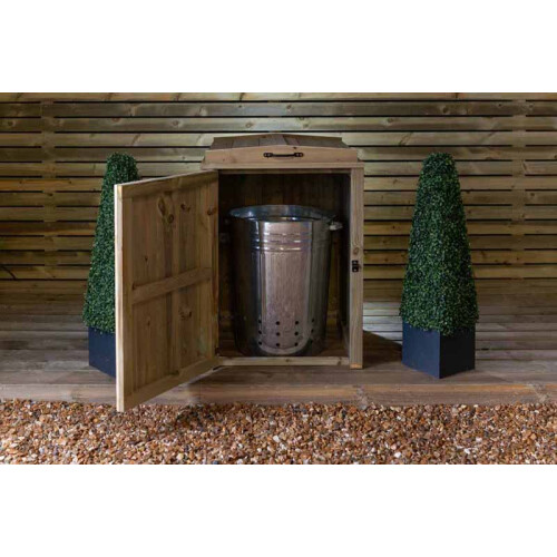 Paythorne Dustbin Store Single - Timber - L64 x W63 x H88 cm 2