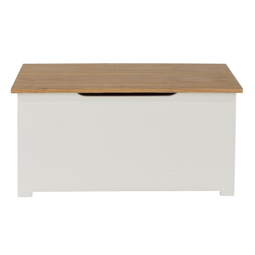 Colorado Ottoman - MDF/MDP - 80 x 38 x 41 cm - Soft White/Oak 1