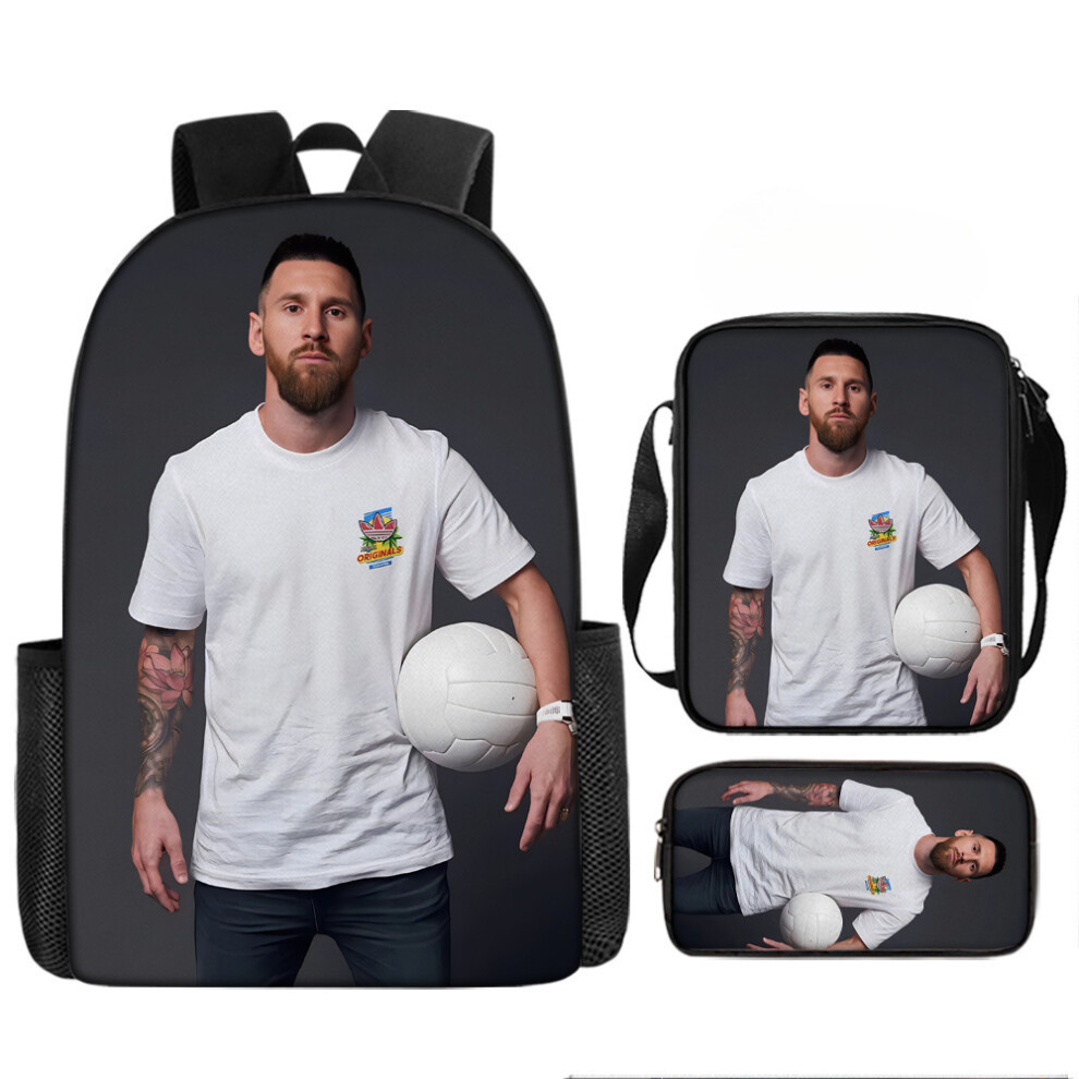 (Style 13, 17" backpack) Football World Cup Periphery Student Backpack, Messi Backpack, Large Capacity Polyester Lightweight Backpack Computer Bag Set-image-OPC-PHRCCCT-NEW