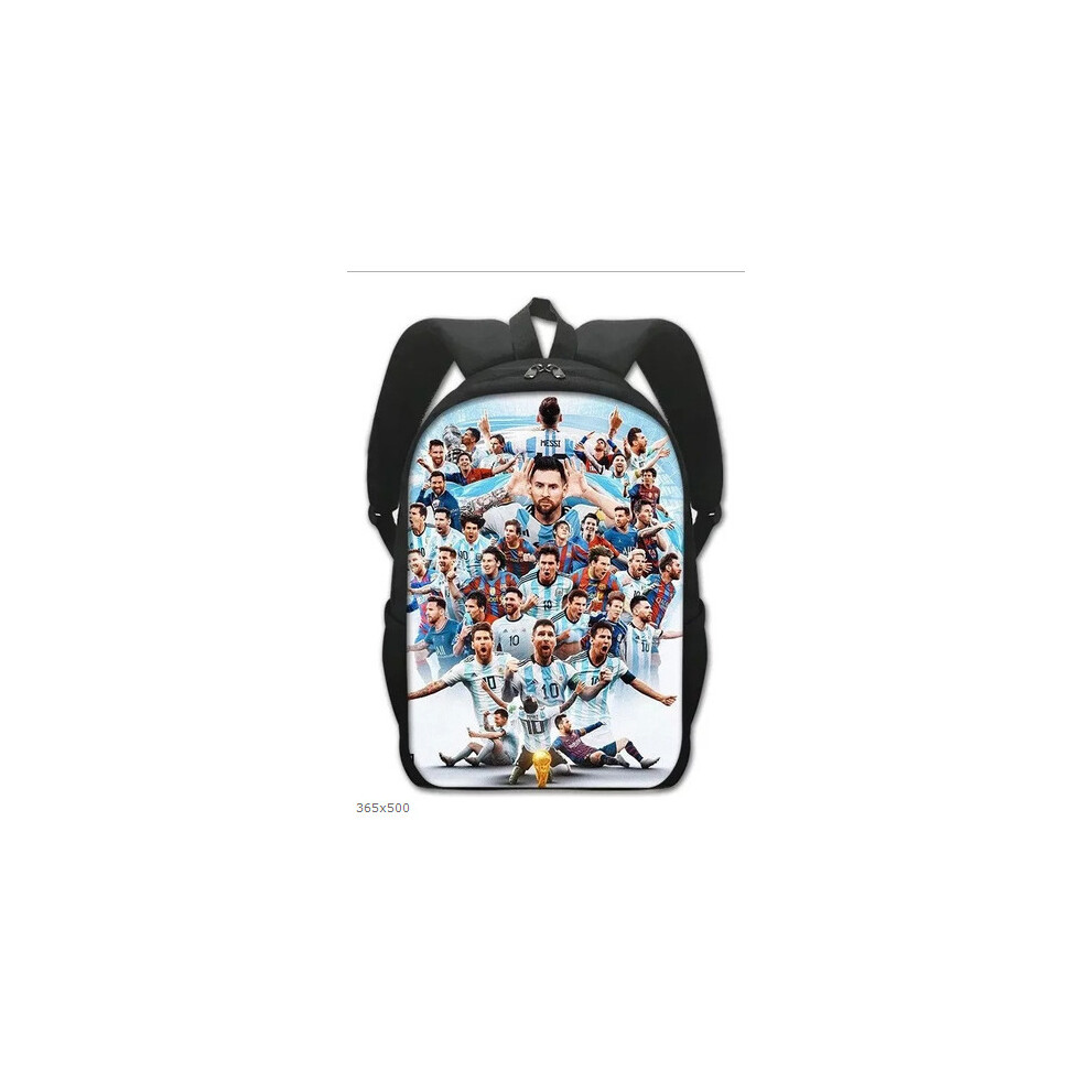 (32, 17-inch Backpack) Football Lionel Messi Themed Backpack for Elementary and Middle School Students, Digital Print Campus Backpack, Oxford Fabric-image-OPC-PHRCCYC-NEW
