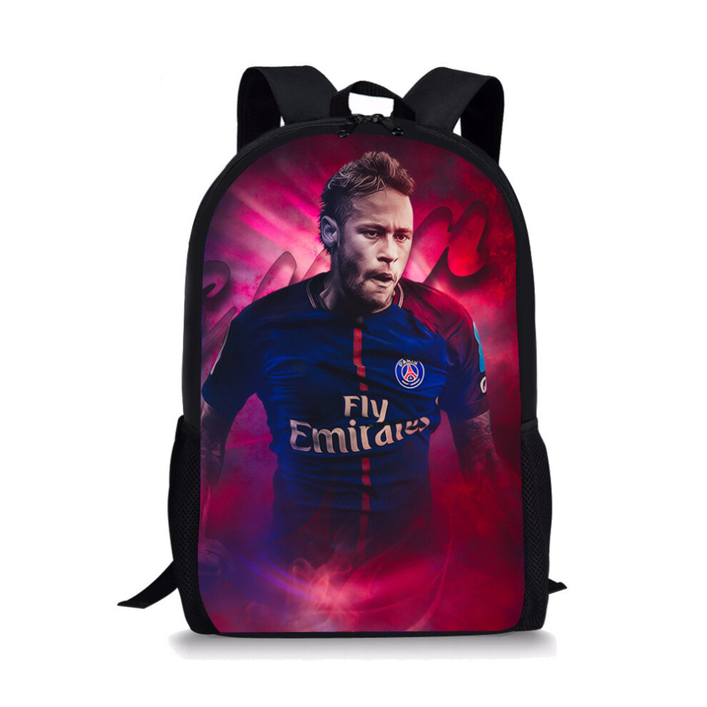 (50, 17-inch Backpack) Football Lionel Messi Themed Backpack for Elementary and Middle School Students, Digital Print Campus Backpack, Oxford Fabric-image-OPC-PHRCCZY-NEW