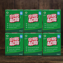 Dri-Pak Citric Acid 250g (Pack of 6) – Natural Descaler & Multi-Purpose Household Cleaner – 1.5kg Total