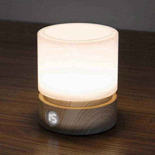 Timer Night Light, Bedside Table Lamp, Baby Breastfeeding, Dimmable, Battery Operated, Warm Light - JA