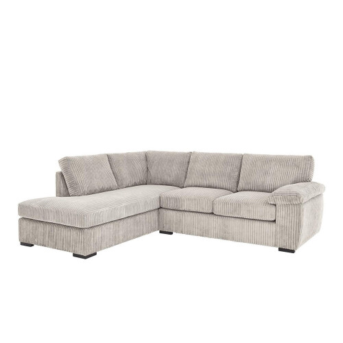 Snugg Furniture (Right Hand, Cream) Amalfi Full Back Fabric Corner Sofa