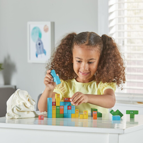 Learning Resources Numberblocks Wooden Building Blocks Activity Set 1