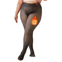 (style5314) Lined Tights Women Line Warm Sheer Pantyhose Fake Translucent Thermal Thick Tights Leggings