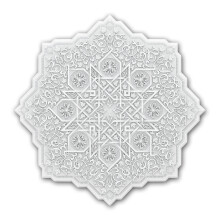 Profhome 156503 Ceiling rose Medallion Deco element moroccan style Ø 91,2 cm