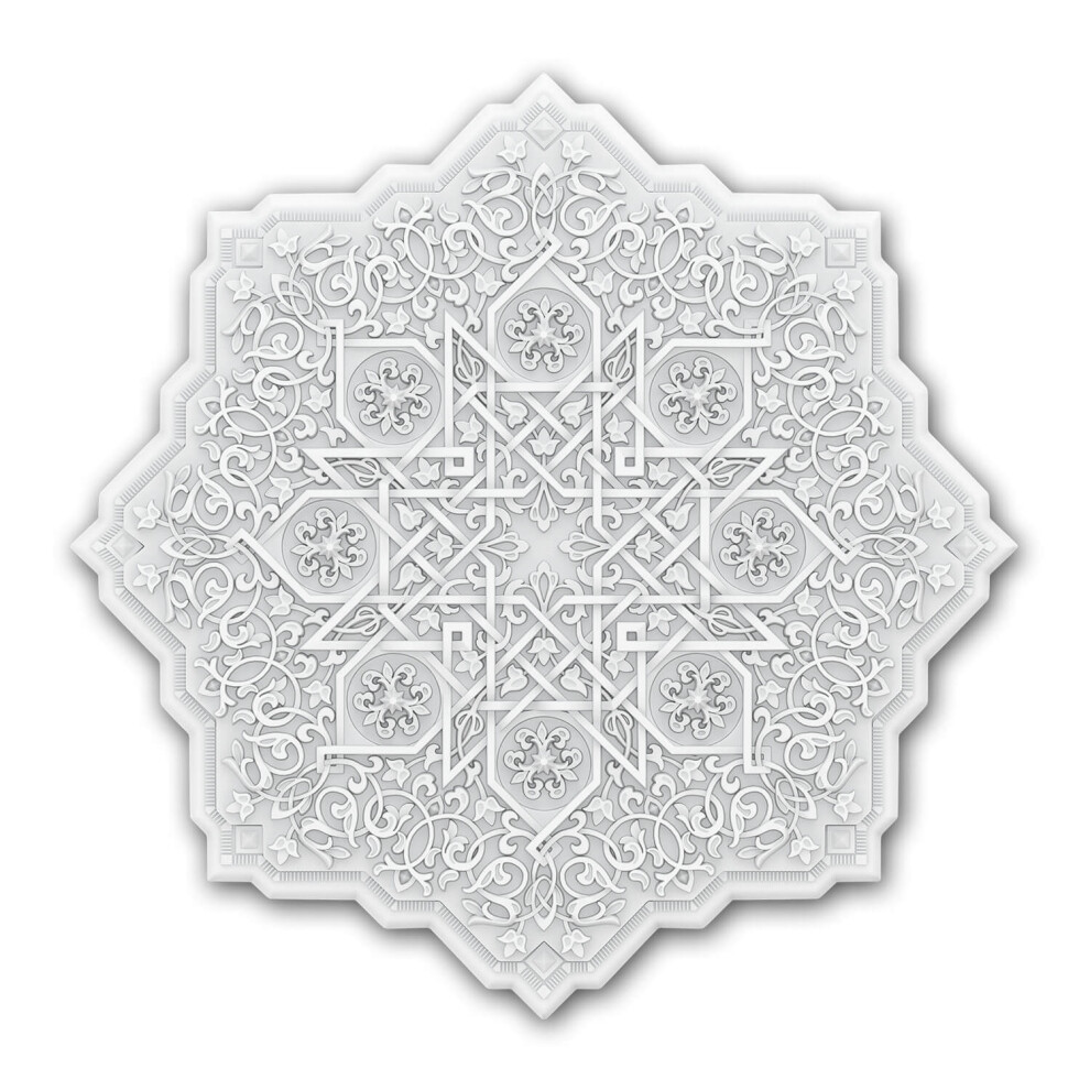 Profhome 156503 Ceiling Rose Medallion Deco Element Moroccan Style Ã 91,2 Cm 4255740701656