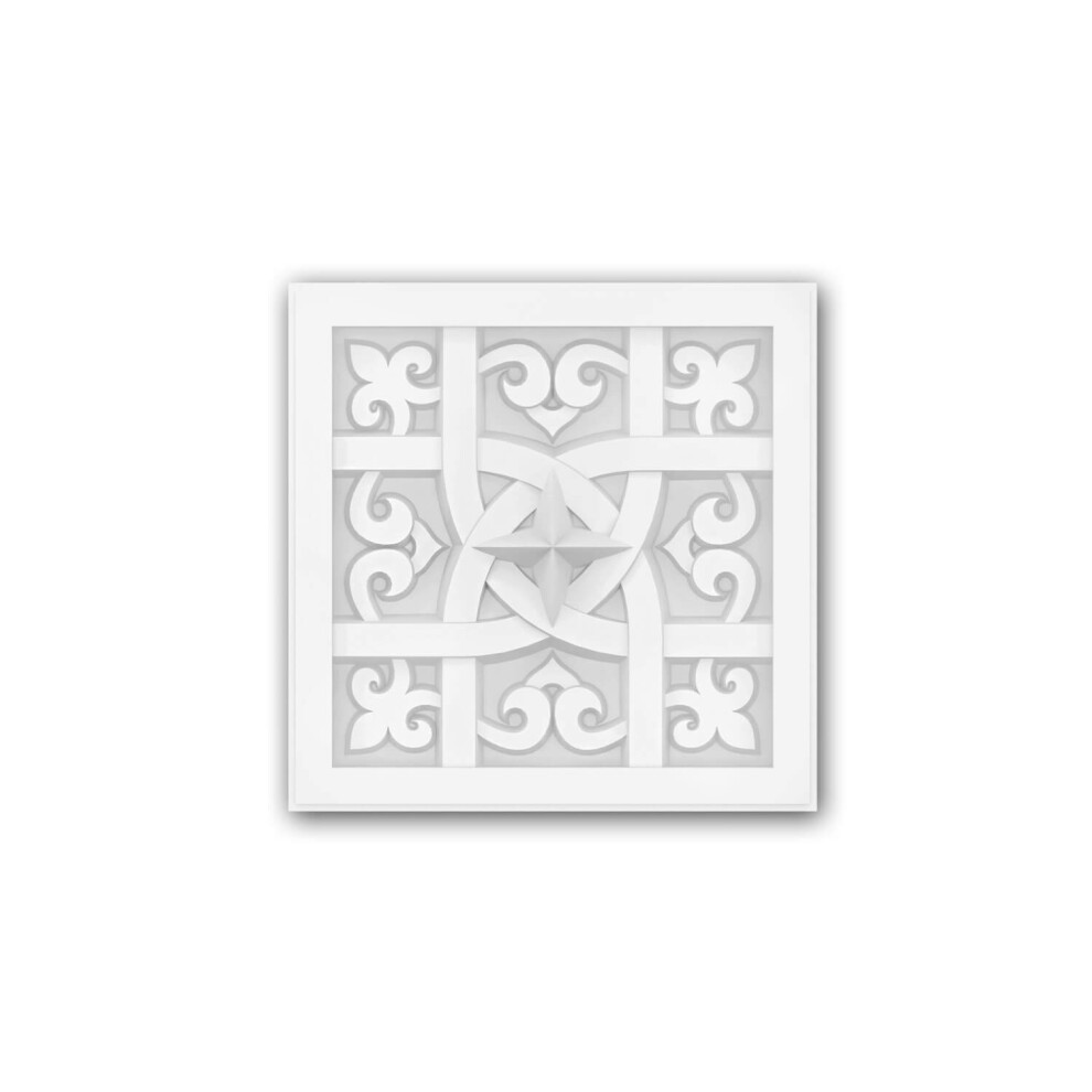 Profhome 157502 Ceiling Tile Wall Panel Deco Element Moroccan Style 14,7X14,7 Cm 4255740701694