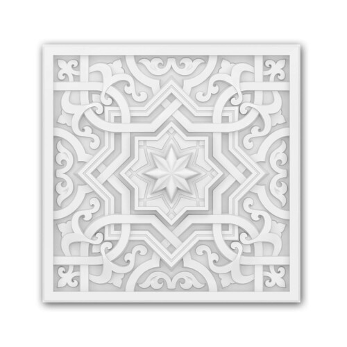 Profhome 157503 Ceiling tile Wall panel Deco element moroccan style 29,2x29,2 cm
