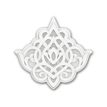 Profhome 160501 Deco element Ceiling rose oriental motifs 17 x 16,5 cm