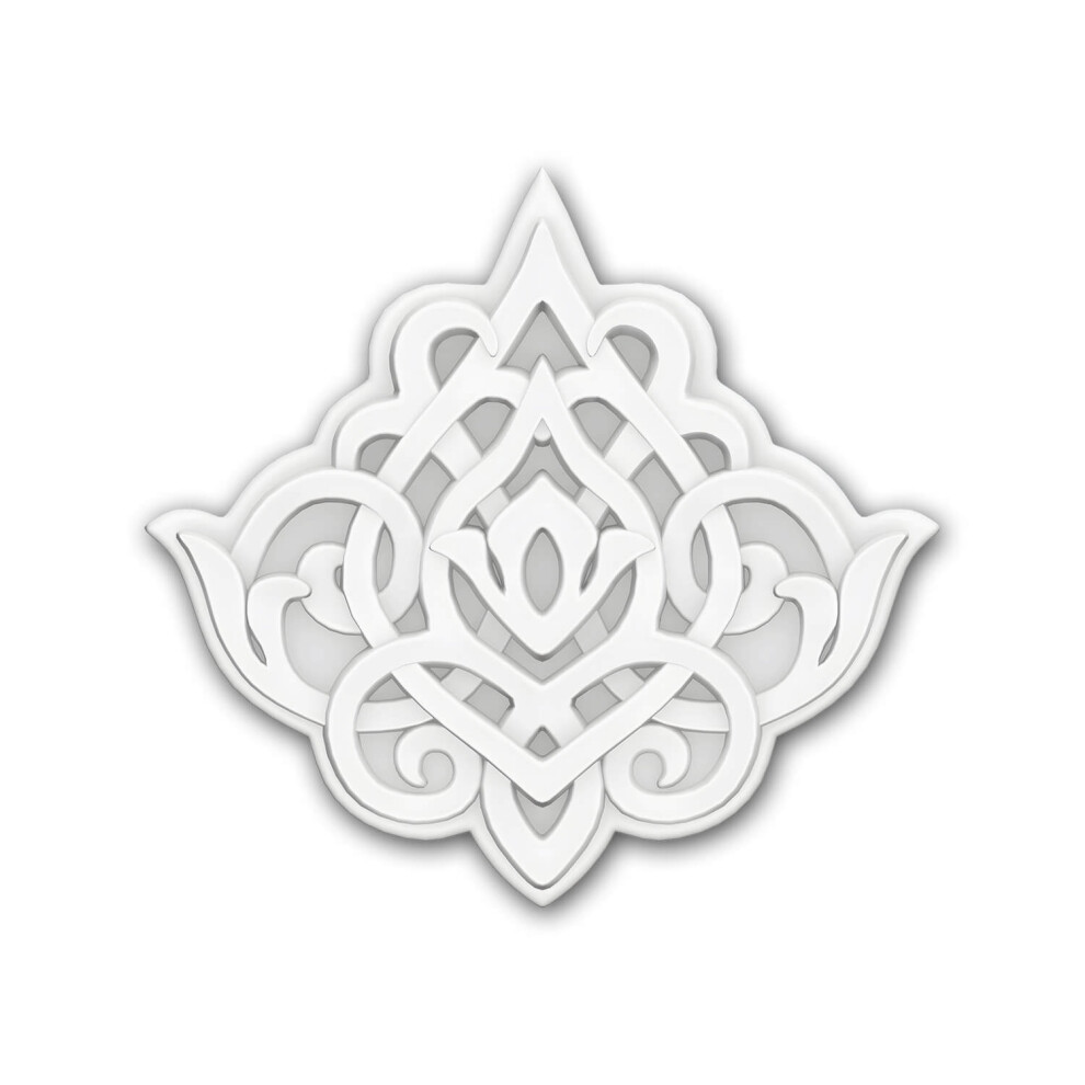 Profhome 160501 Deco Element Ceiling Rose Oriental Motifs 17 X 16,5 Cm 4255740701748