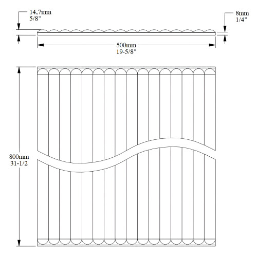Orac Decor W215-box HILL BEAD 1 box 5 pieces 3d wall panel | 2 sqm 2