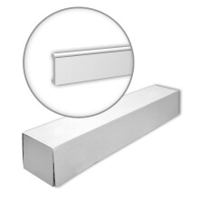 Profhome 653116-box 1 box 12 mouldings Skirting Base molding | 24 m