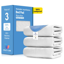 (3x Single Bed 86x91cm) Washable Incontinence Bed Pad Waterproof Mattress Protector Reusable Mat Sheet