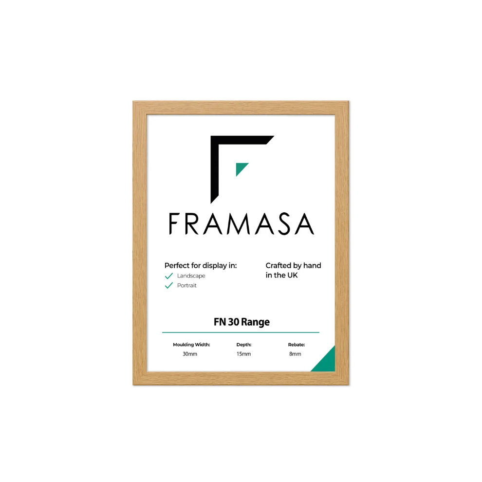 Framasa (Oak, 120X80 Cm) The Photo Factory Frame | Wooden Photo & Art Frames