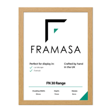 (Oak, 32x24 Inch) The Photo Factory Frame | Wooden Photo & Art Frames