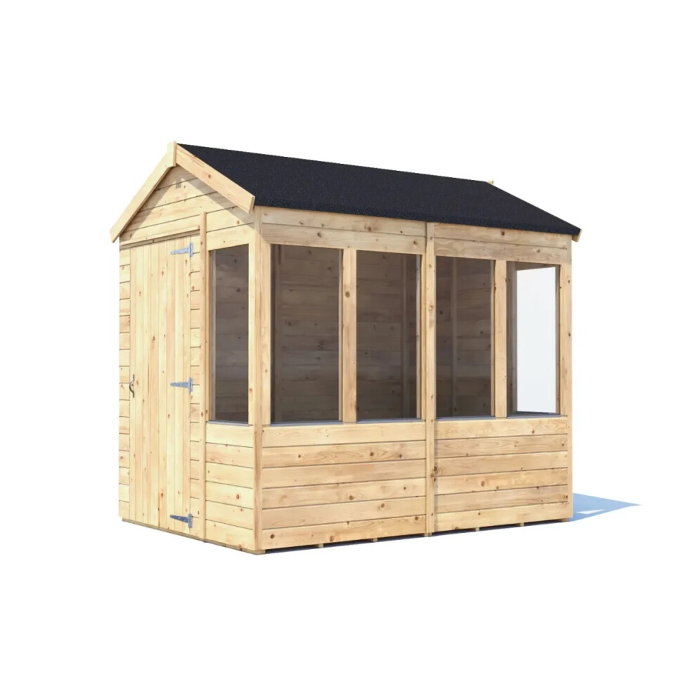 Dunster House Potting Shed Apex Roof W6' x D8' (W1.8m x D2.4m) Overlord Modular