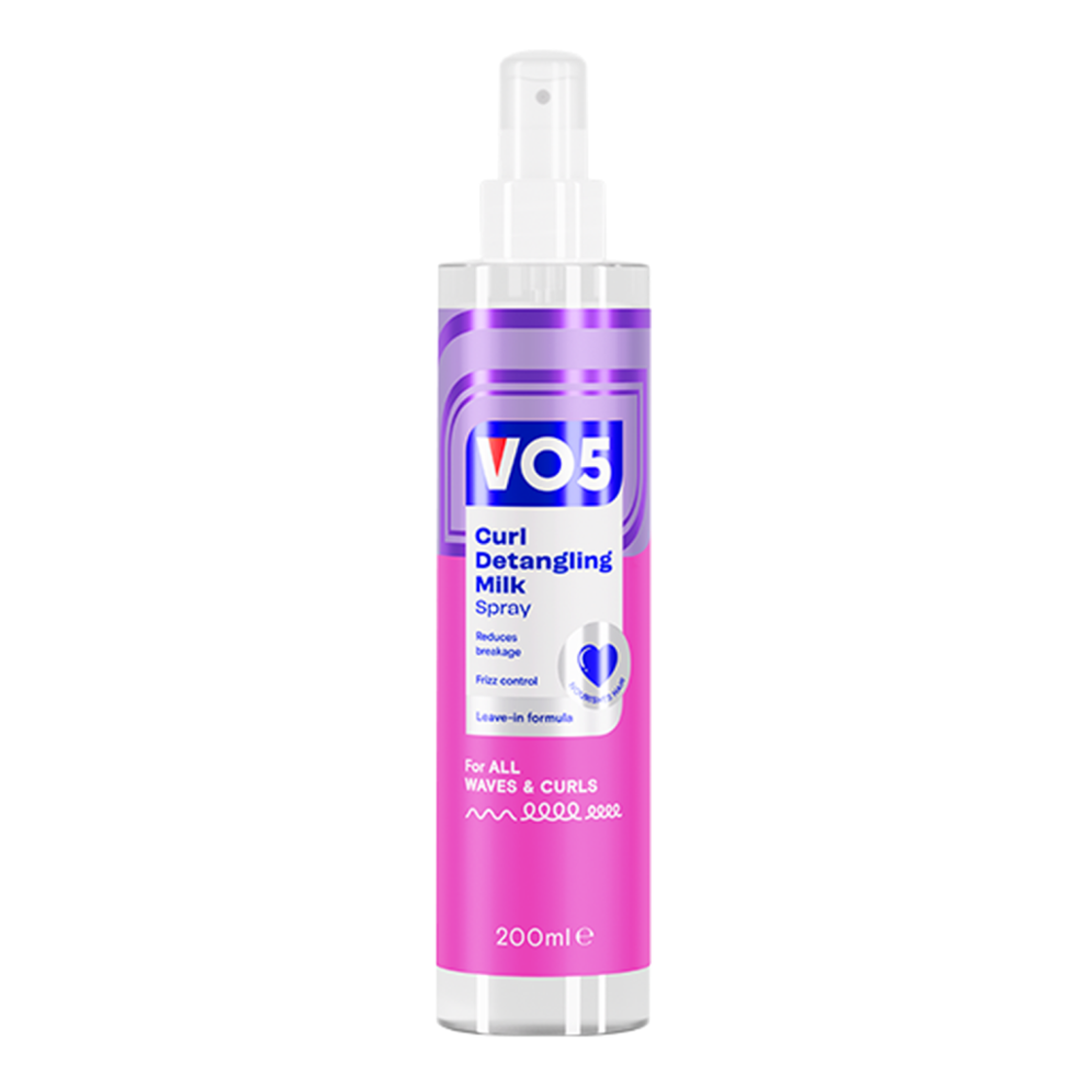 Vo5 Curl Detangling Milk 200Ml, Frizz Control, Curly Hair