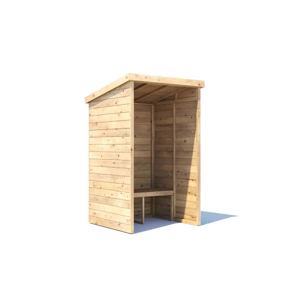 Dunster House Garden Arbour With Pent Roof, W1.2m x D1.2m / W4' x D4' , Pressure Treated, Apocallipo